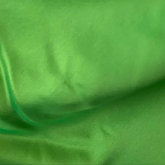 Retrofete Maria dress satin maxi lime green rhinestone collar high slit NWT  S - www.joarbit.com